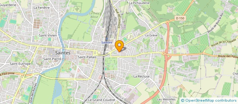 localisation de l'entreprise COPROPRIETE RESIDENCE LA CEDRAIE  SAINTES