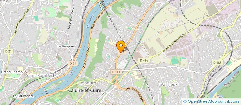 localisation de l'entreprise COPROPRIETE RESIDENCE LACOMBE à CALUIRE-ET-CUIRE