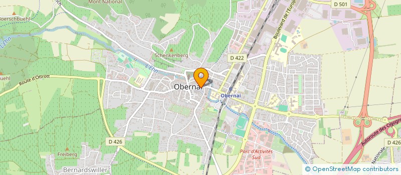 localisation de l'entreprise COPROPRIETE RESIDENCE LE FORUM  OBERNAI