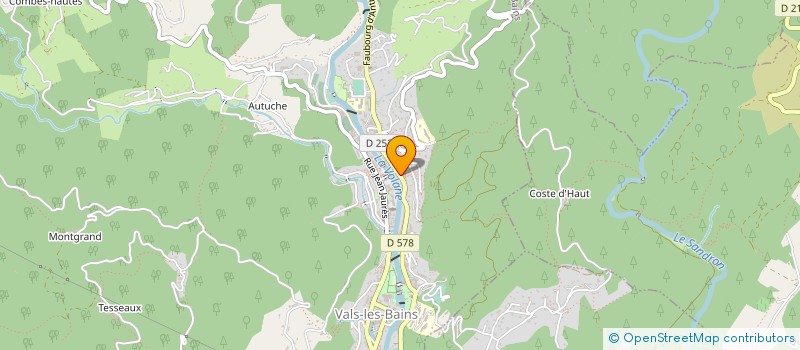 localisation de l'entreprise COPROPRIETE RESIDENCE LE JEANNE D'ARC  VALS-LES-BAINS