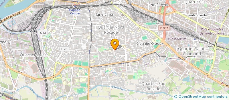 localisation de l'entreprise COPROPRIETE RESIDENCE LE MAIL  AVIGNON