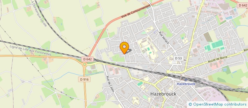 localisation de l'entreprise COPROPRIETE RESIDENCE LE MOULIN  HAZEBROUCK