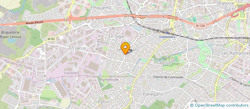 localisation de l'entreprise COPROPRIETE RESIDENCE LE PARC MERMOZ à COLOMIERS