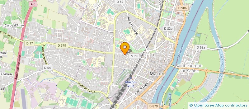 localisation de l'entreprise COPROPRIETE RESIDENCE LE VALLON  MACON