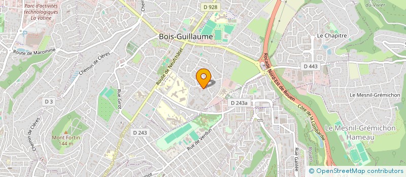 localisation de l'entreprise COPROPRIETE RESIDENCE LES CAMELIAS à BOIS-GUILLAUME