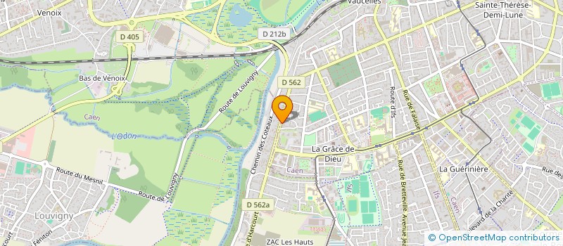 localisation de l'entreprise COPROPRIETE RESIDENCE LES COTEAUX à CAEN