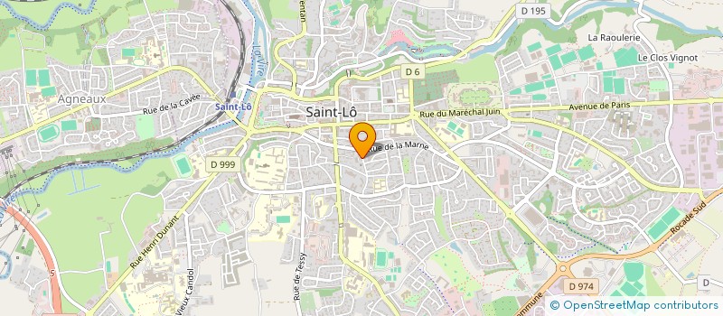 localisation de l'entreprise COPROPRIETE RESIDENCE LES FONTAINES  SAINT-LO