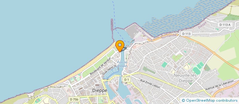 localisation de l'entreprise COPROPRIETE RESIDENCE LES JETEES  DIEPPE