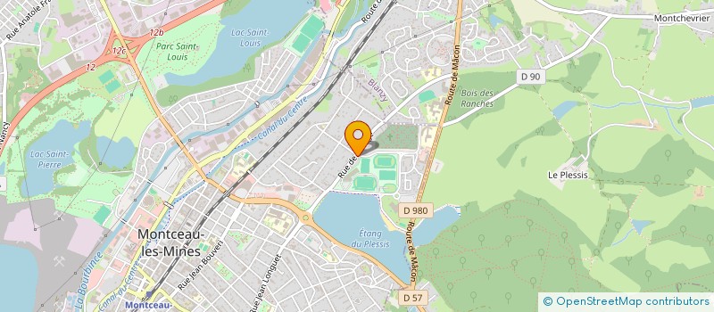 localisation de l'entreprise COPROPRIETE RESIDENCE LES LILAS  MONTCEAU-LES-MINES