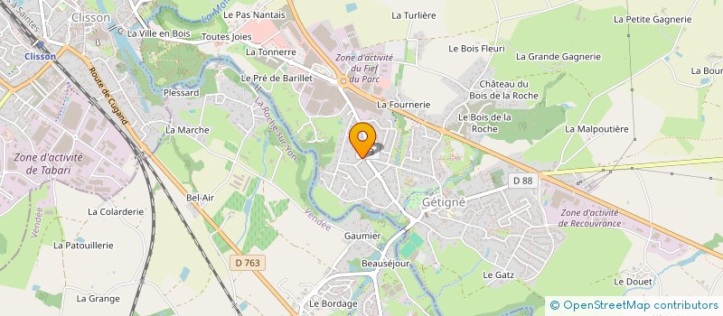 localisation de l'entreprise COPROPRIETE RESIDENCE LES MOULINS  GETIGNE