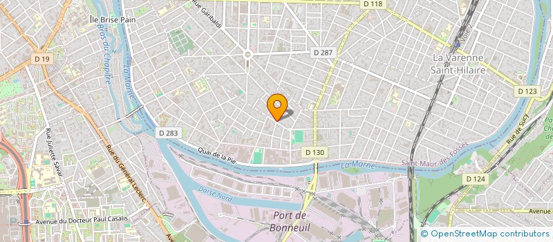 localisation de l'entreprise COPROPRIETE RESIDENCE LES PEUPLIERS à SAINT-MAUR-DES-FOSSES
