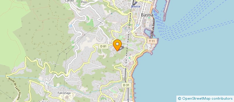 localisation de l'entreprise COPROPRIETE RESIDENCE LES PINS à BASTIA