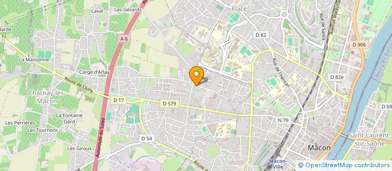 localisation de l'entreprise COPROPRIETE RESIDENCE LES ROCHES  CHARNAY-LES-MACON