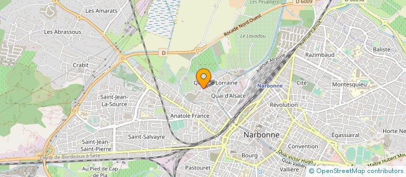 localisation de l'entreprise COPROPRIETE RESIDENCE LES SAULES  NARBONNE