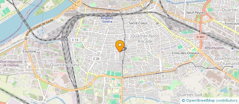 localisation de l'entreprise COPROPRIETE RESIDENCE LES TILLEULS  AVIGNON