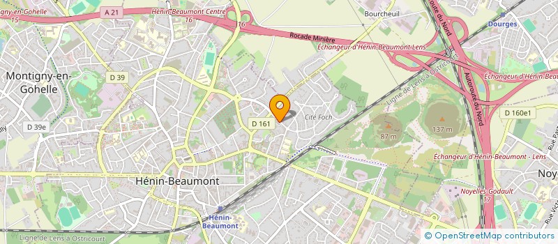 localisation de l'entreprise COPROPRIETE RESIDENCE MARIE  HENIN-BEAUMONT