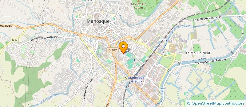 localisation de l'entreprise COPROPRIETE RESIDENCE MISTRAL à MANOSQUE