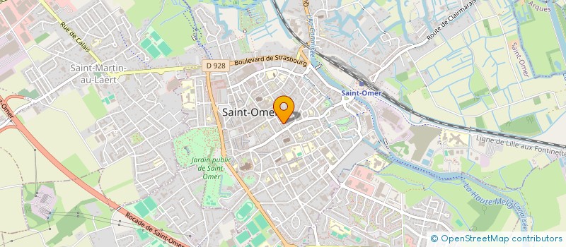 localisation de l'entreprise COPROPRIETE RESIDENCE OMER PLEY  SAINT-OMER