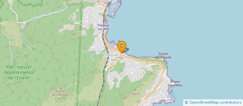 localisation de l'entreprise COPROPRIETE RESIDENCE PLAGE  THEOULE-SUR-MER