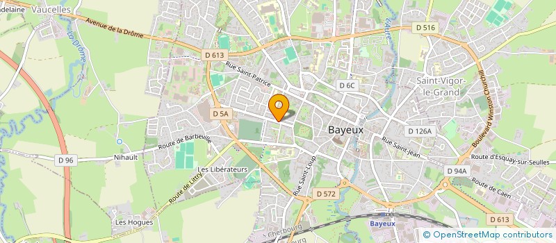 localisation de l'entreprise COPROPRIETE RESIDENCE PLEIN CIEL  BAYEUX