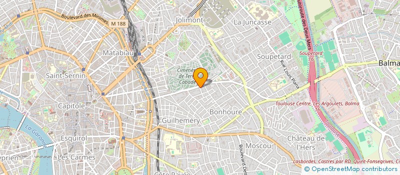 localisation de l'entreprise COPROPRIETE RESIDENCE RUE AUDIGUIER à TOULOUSE
