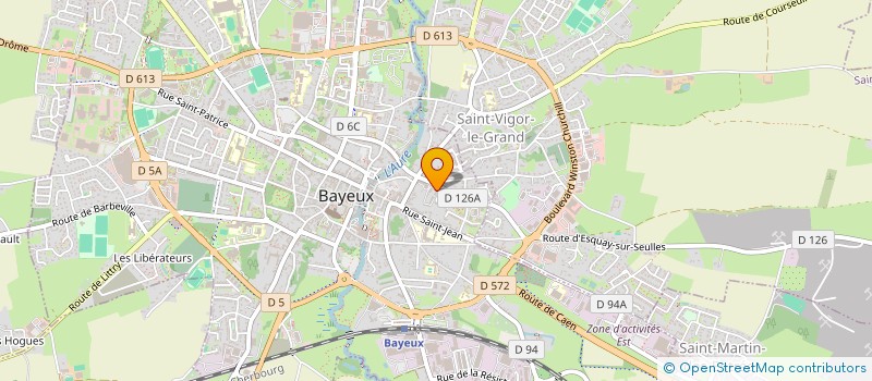 localisation de l'entreprise COPROPRIETE  RESIDENCE SAINT JEAN  BAYEUX