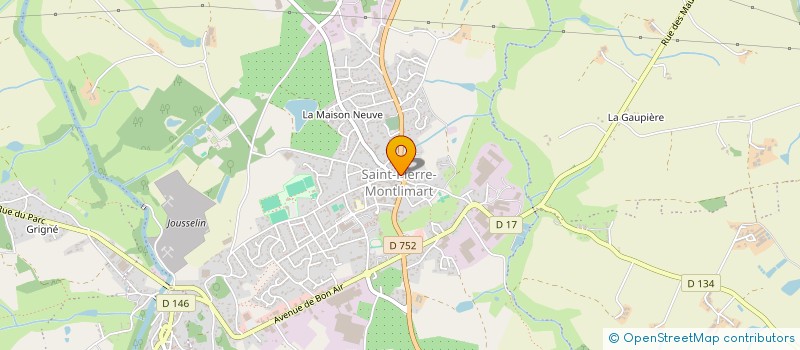 localisation de l'entreprise COPROPRIETE RESIDENCE ST PIERRE à MONTREVAULT-SUR-EVRE