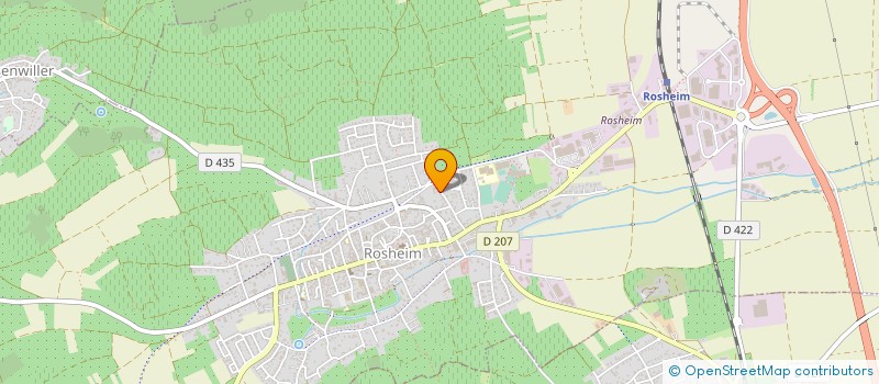 localisation de l'entreprise COPROPRIETE RESIDENCE VERTE  ROSHEIM