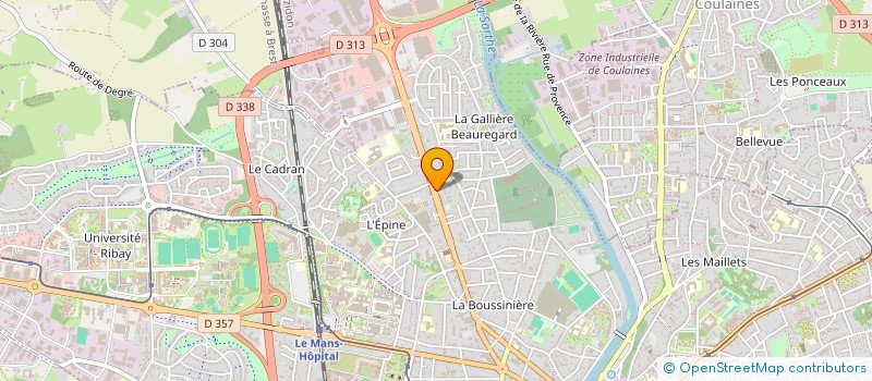 localisation de l'entreprise COPROPRIETE RESIDENCE VICTORIA  LE MANS