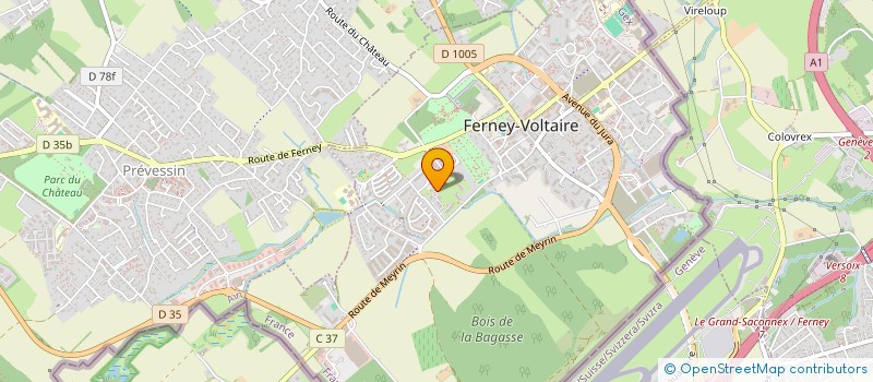localisation de l'entreprise COPROPRIETE RESIDENCE VOLTAIRE EC à FERNEY-VOLTAIRE