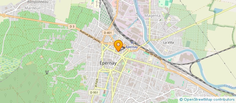 localisation de l'entreprise COPROPRIETE RESIDENCES POTERNE  EPERNAY