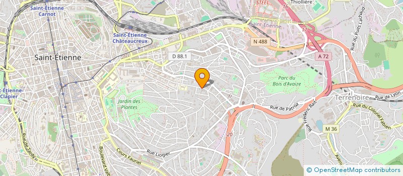 localisation de l'entreprise COPROPRIETE RICHEVERT  SAINT-ETIENNE