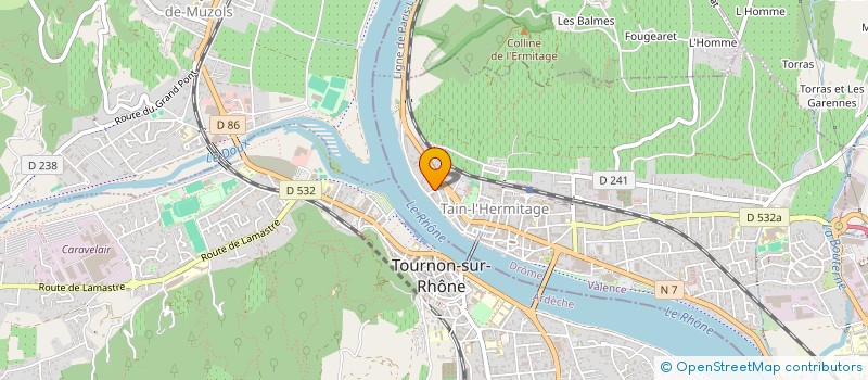 localisation de l'entreprise COPROPRIETE RIVA BELLA  TAIN-L'HERMITAGE