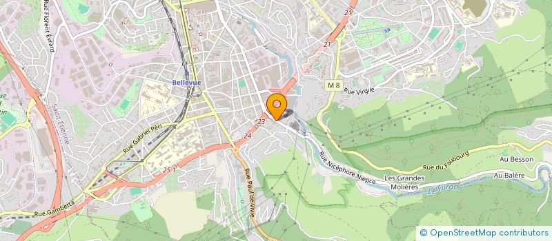 localisation de l'entreprise COPROPRIETE RIVIERA  SAINT-ETIENNE