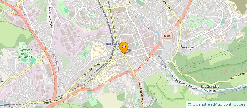 localisation de l'entreprise COPROPRIETE ROBESPIERRE  SAINT-ETIENNE