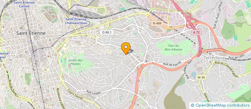 localisation de l'entreprise COPROPRIETE ROBINSON  SAINT-ETIENNE