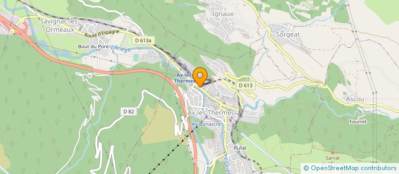 localisation de l'entreprise COPROPRIETE ROC à AX-LES-THERMES