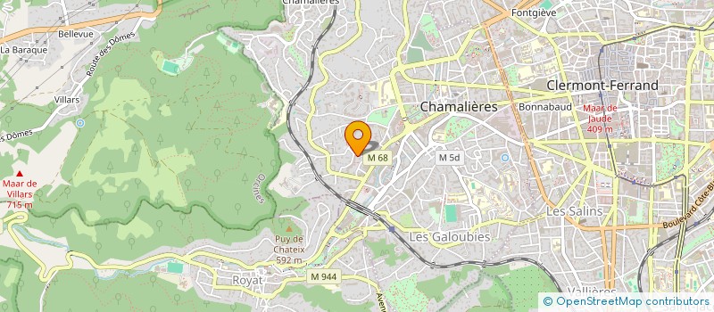 localisation de l'entreprise COPROPRIETE ROCHE BONNET  CHAMALIERES