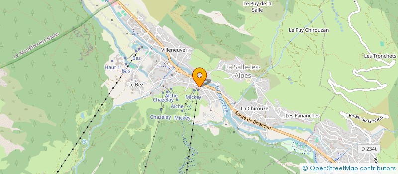 localisation de l'entreprise COPROPRIETE ROCHEBRUNE  LA SALLE-LES-ALPES