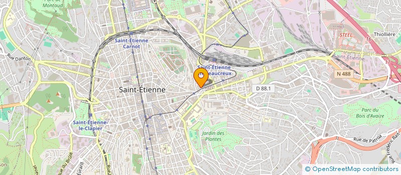 localisation de l'entreprise COPROPRIETE ROCHEREAU  SAINT-ETIENNE