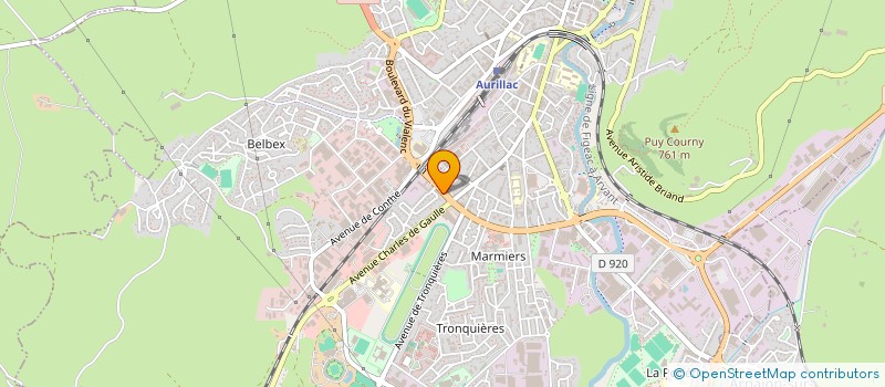 localisation de l'entreprise COPROPRIETE ROCHERY à AURILLAC