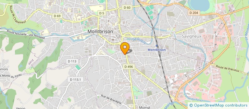 localisation de l'entreprise COPROPRIETE ROND POINT  MONTBRISON