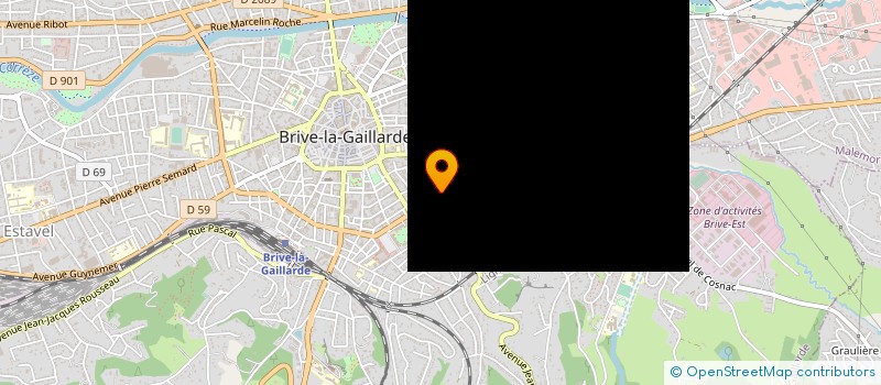 localisation de l'entreprise COPROPRIETE ROSIERS  BRIVE-LA-GAILLARDE