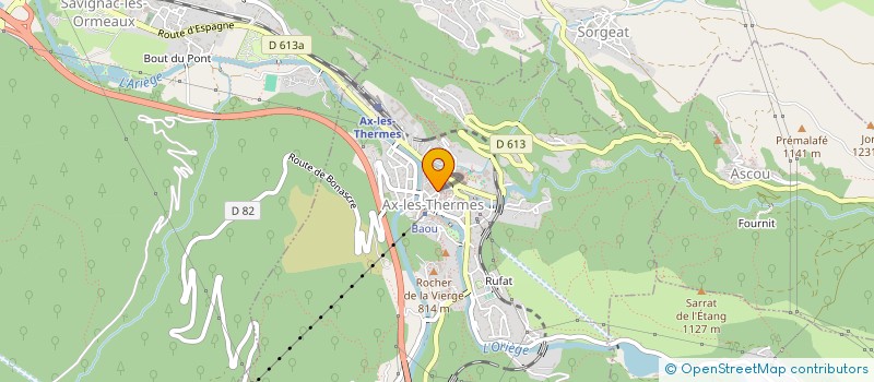 localisation de l'entreprise COPROPRIETE ROUSSEL à AX-LES-THERMES