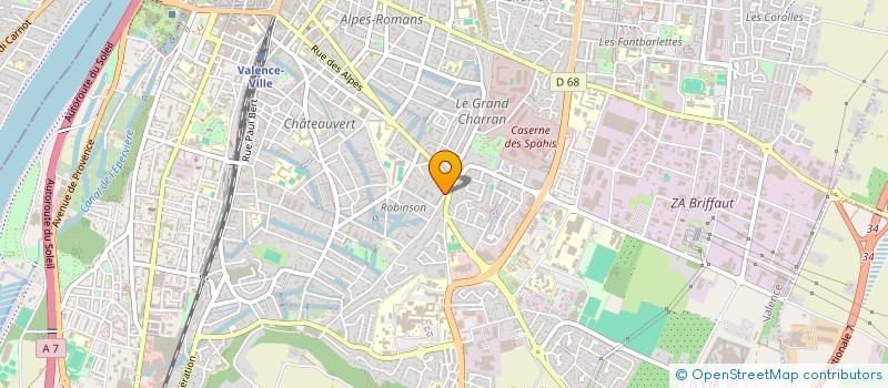 localisation de l'entreprise COPROPRIETE ROUSSILLON  VALENCE