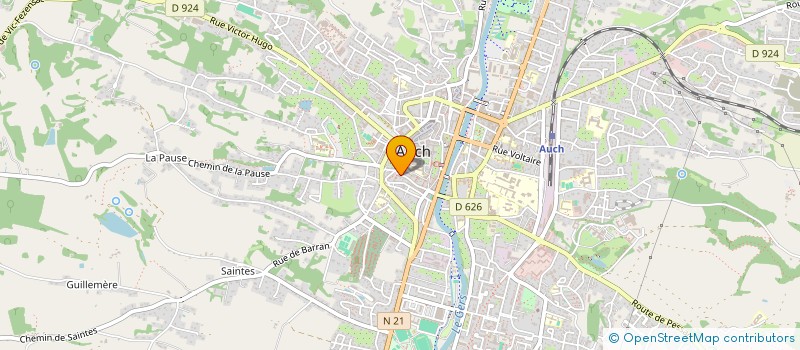 localisation de l'entreprise COPROPRIETE RUE CAUMONT  AUCH