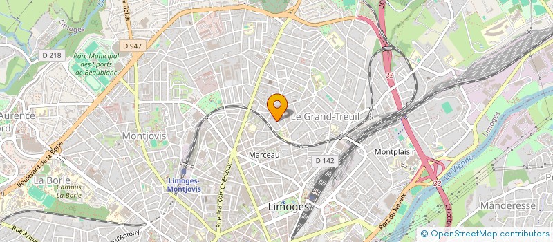 localisation de l'entreprise COPROPRIETE RUE DE L'ETOILE DE FONTAURY à LIMOGES