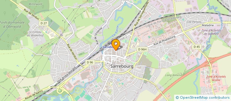 localisation de l'entreprise COPROPRIETE RUE DE LA POSTE  SARREBOURG