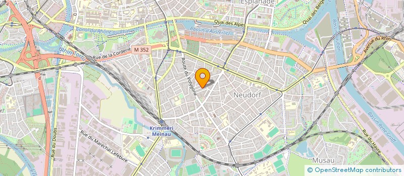 localisation de l'entreprise COPROPRIETE RUE DE THANN à STRASBOURG