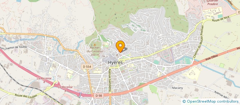 localisation de l'entreprise COPROPRIETE RUE DE VERDUN N°18 à HYERES